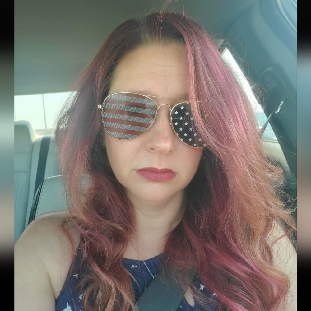 American 🇺🇸 USA flag Aviator❤️💙 Patriot sunglasses Stars and Stripes 4th July - Picture 9 of 9